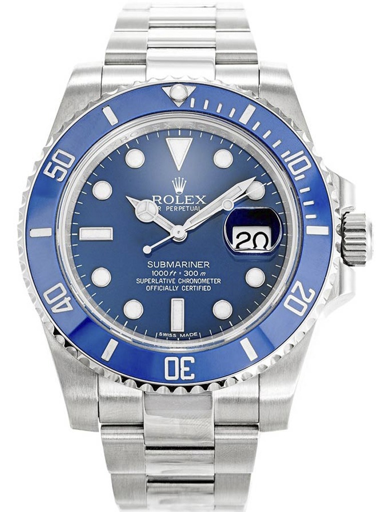 Super Clone Rolex Submariner Blue Dial 116619LB “Smurf”