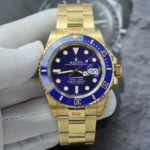 Super Clone Rolex Submariner Blue Dial 126618LB — dial close-up