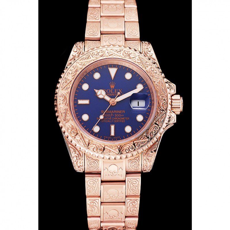 Super Clone Rolex Submariner Blue Dial 1454085 — dial close-up