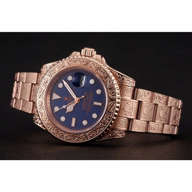 Super Clone Rolex Submariner Blue Dial 1454085 — side profile