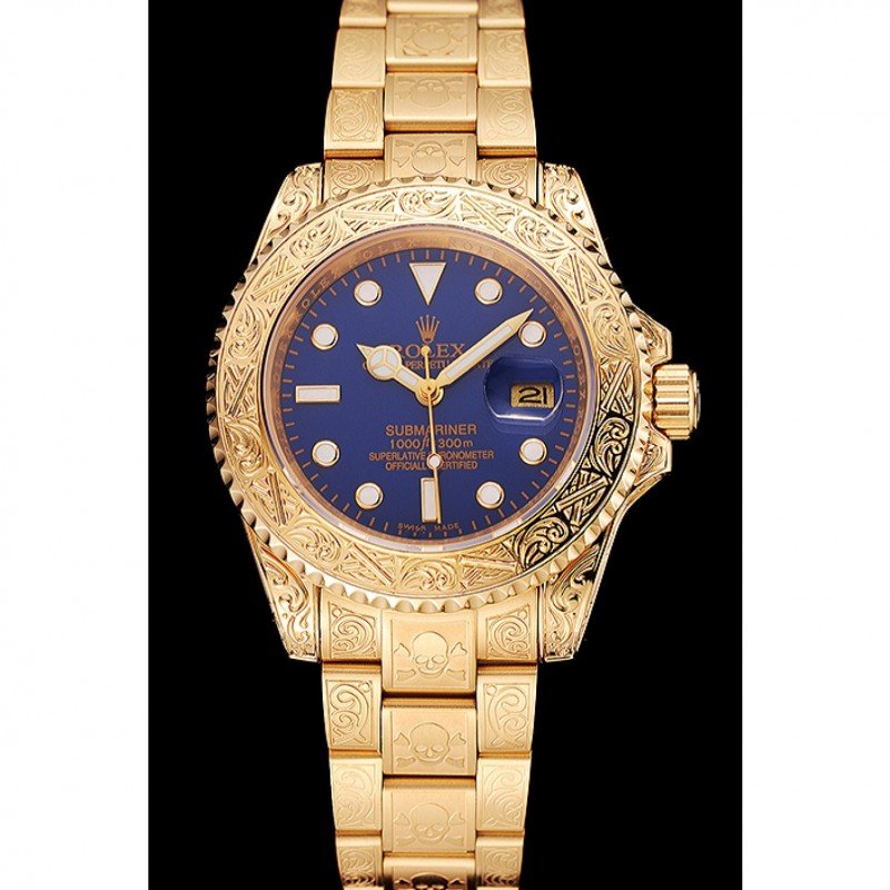 Super Clone Rolex Submariner Blue Dial 1454089 — dial close-up