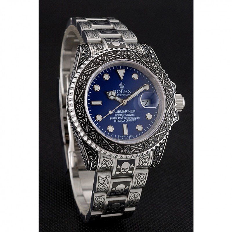 Super Clone Rolex Submariner Blue Dial 1454091 — case and bezel