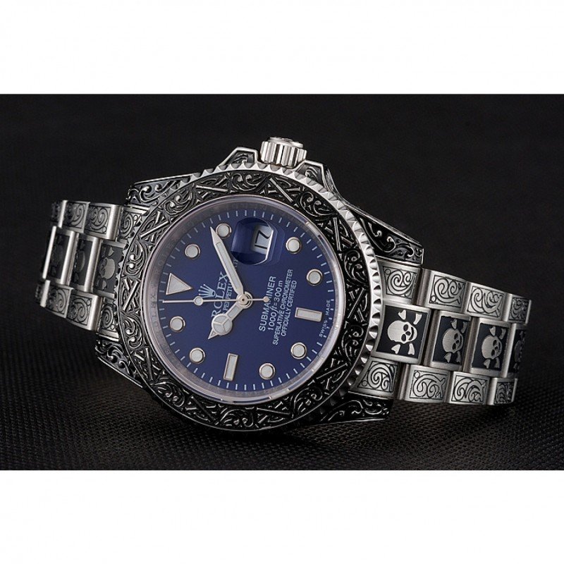 Super Clone Rolex Submariner Blue Dial 1454091 — side profile