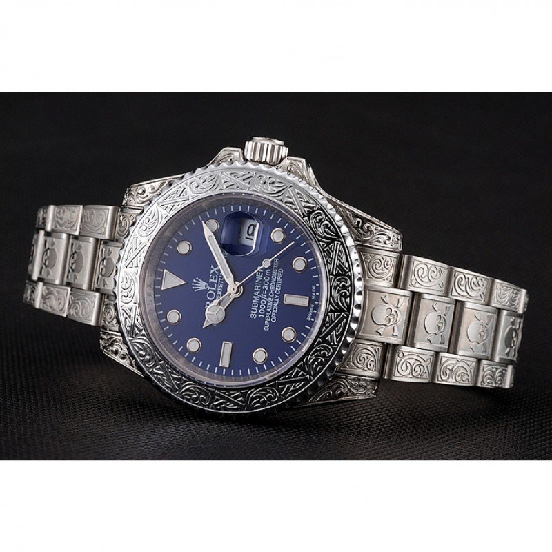 Super Clone Rolex Submariner Blue Dial 1454094 — side profile