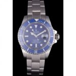 Super Clone Rolex Submariner Blue Dial SRL50 — dial close-up