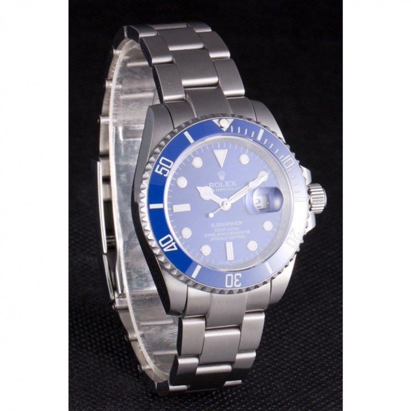 Super Clone Rolex Submariner Blue Dial SRL50 — case and bezel