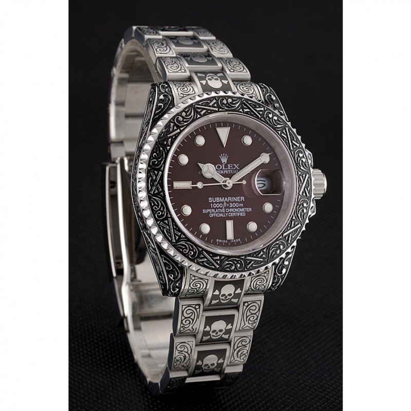 Super Clone Rolex Submariner Brown Dial 1454078 — case and bezel