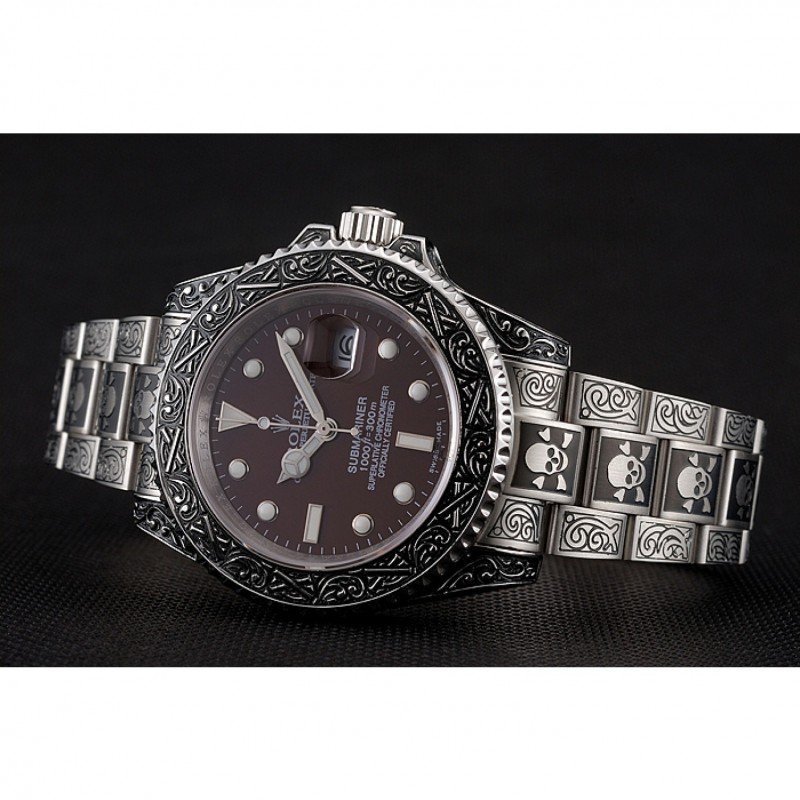 Super Clone Rolex Submariner Brown Dial 1454078 — side profile