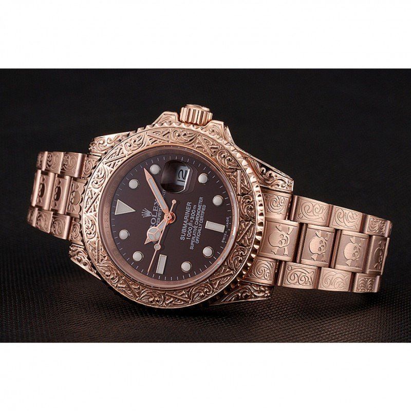 Super Clone Rolex Submariner Brown Dial 1454087 — side profile