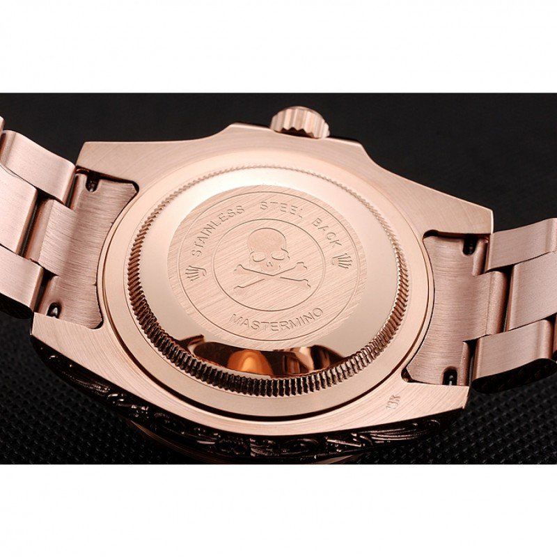 Super Clone Rolex Submariner Brown Dial 1454087 — movement / caseback view