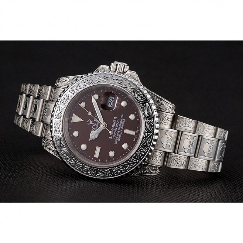 Super Clone Rolex Submariner Brown Dial 1454092 — side profile