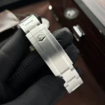 Super Clone Rolex Submariner Green Dial 116610LV “Hulk” — on leather display