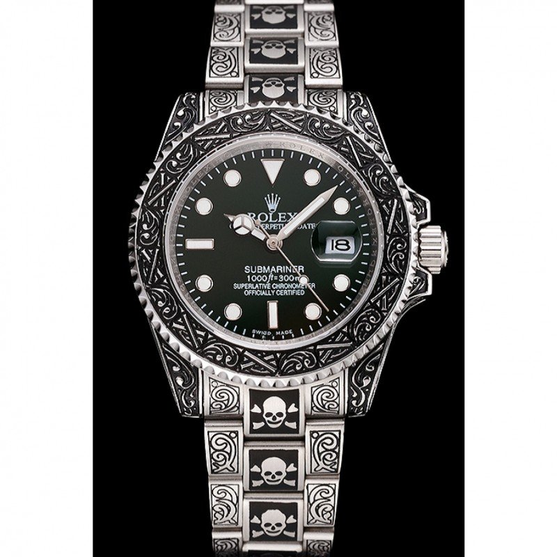 Super Clone Rolex Submariner Green Dial 1454079 — dial close-up