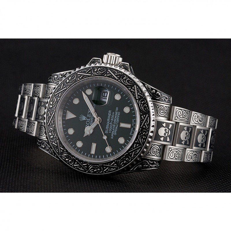 Super Clone Rolex Submariner Green Dial 1454079 — side profile