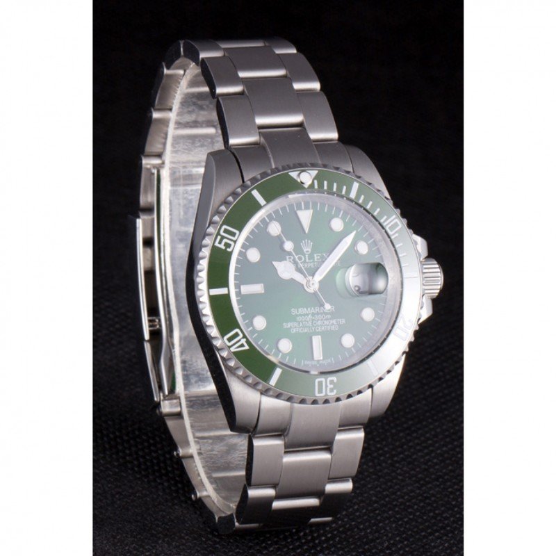 Super Clone Rolex Submariner Green Dial Mechanism-SRL51 — case and bezel
