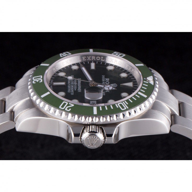 Super Clone Rolex Submariner Green Dial Mechanism-SRL51 — clasp and links