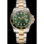 Super Clone Rolex Submariner Green Dial PR16233GRG — dial close-up