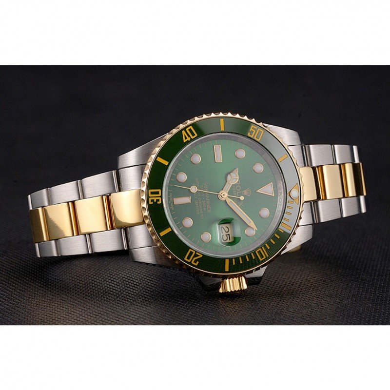 Super Clone Rolex Submariner Green Dial PR16233GRG — bracelet detail