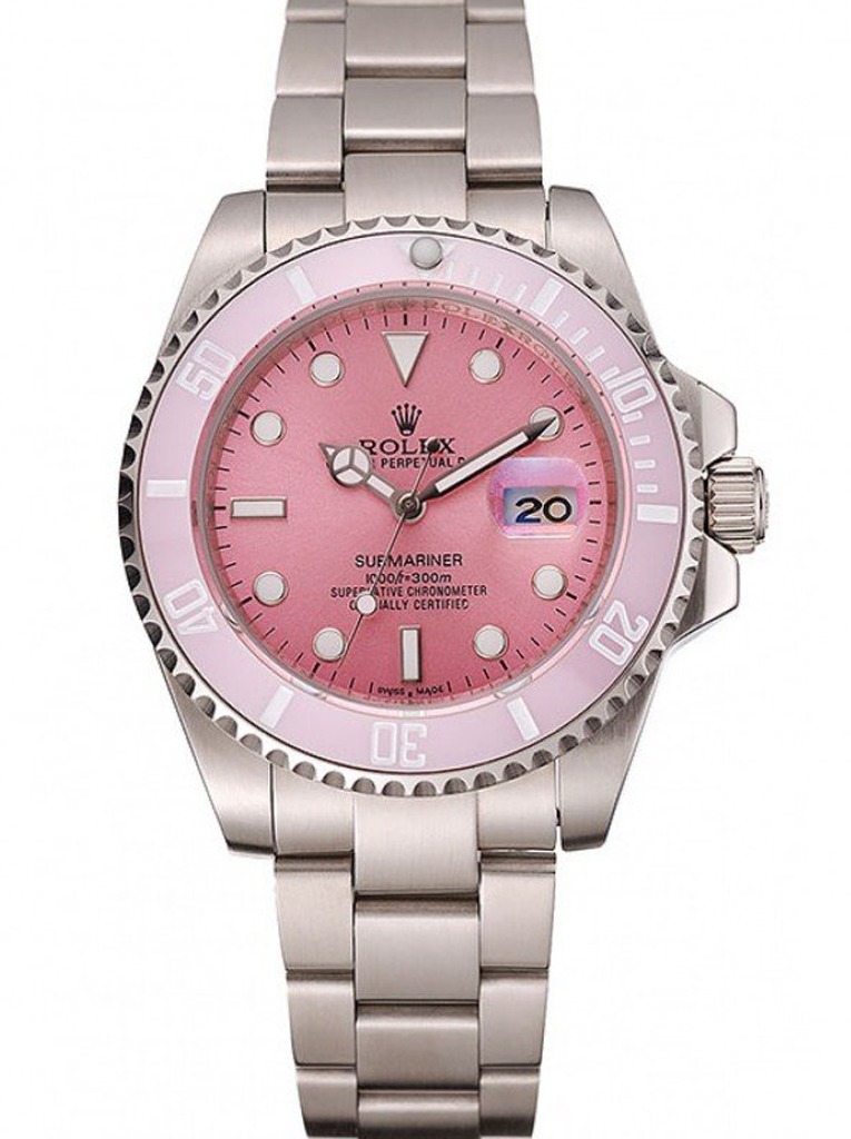 Super Clone Rolex Submariner Pink Dial 1453980