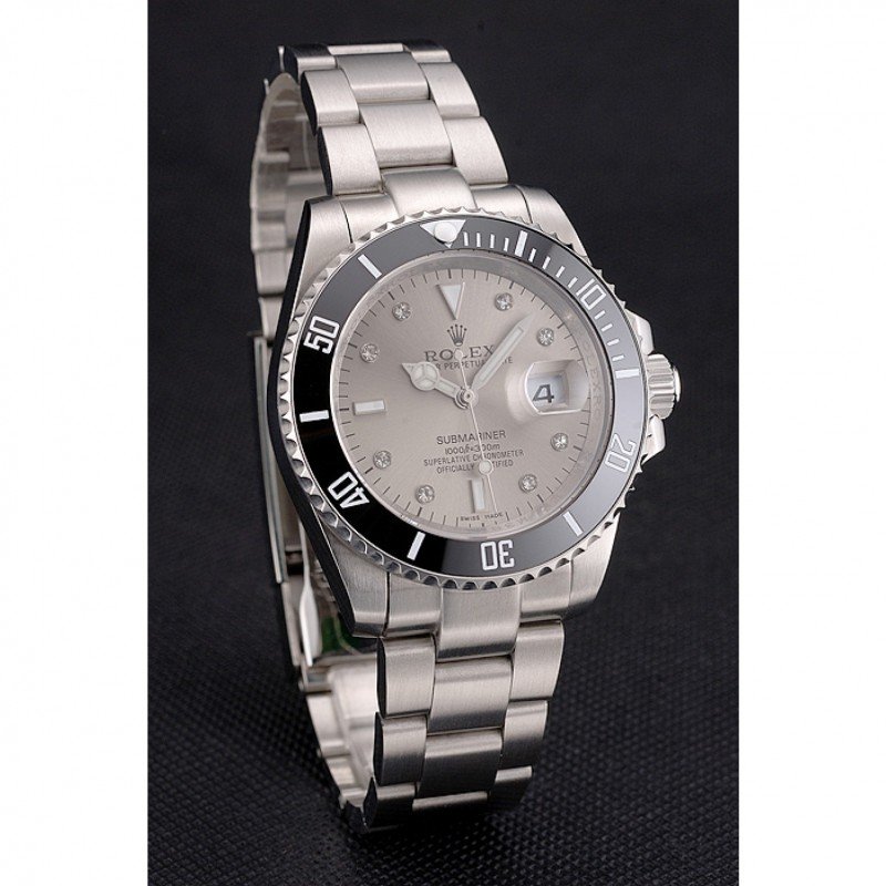 Super Clone Rolex Submariner Silver Dial PR16233S — case and bezel