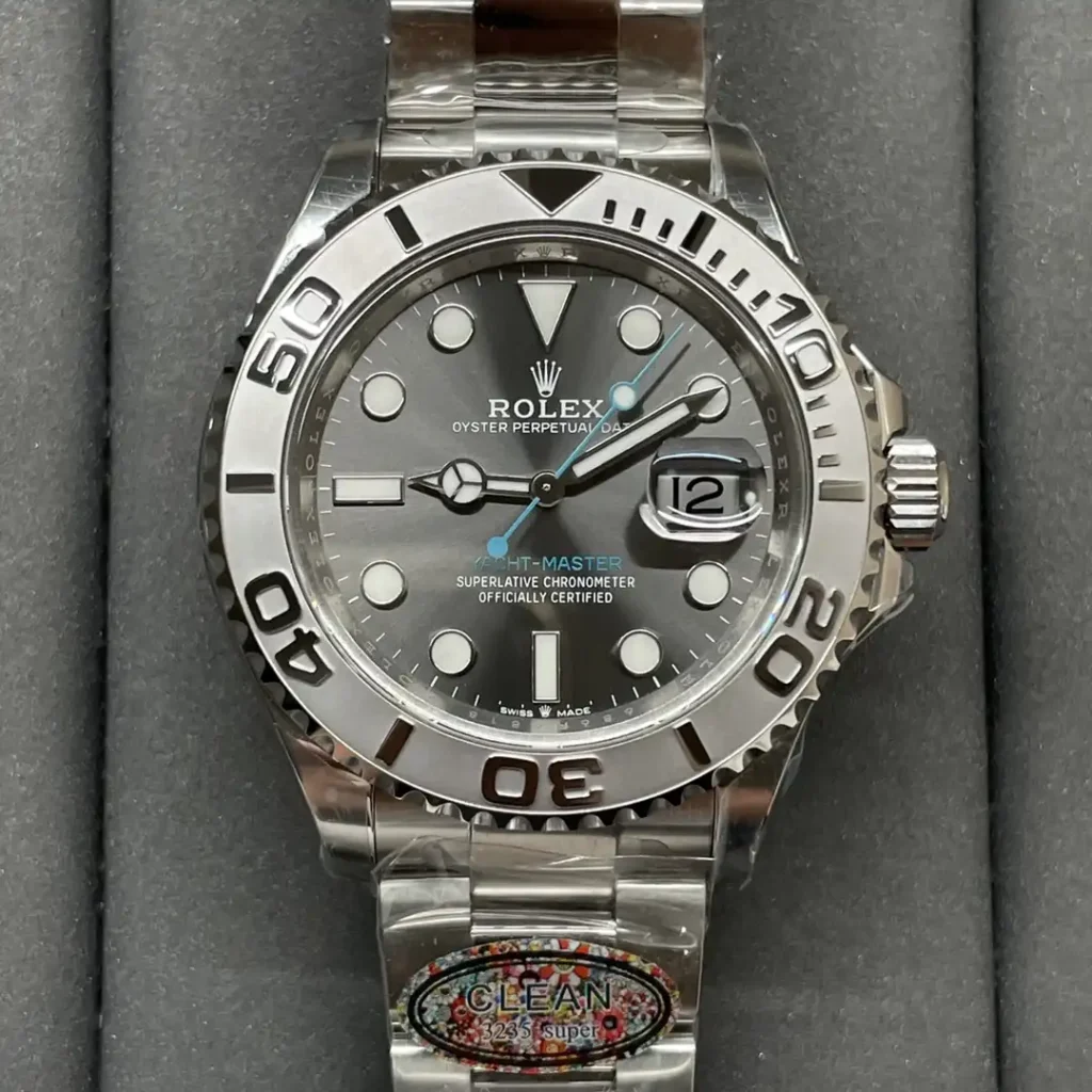 Super Clone Rolex Yacht-Master Rhodium Dial 126622 — case and bezel