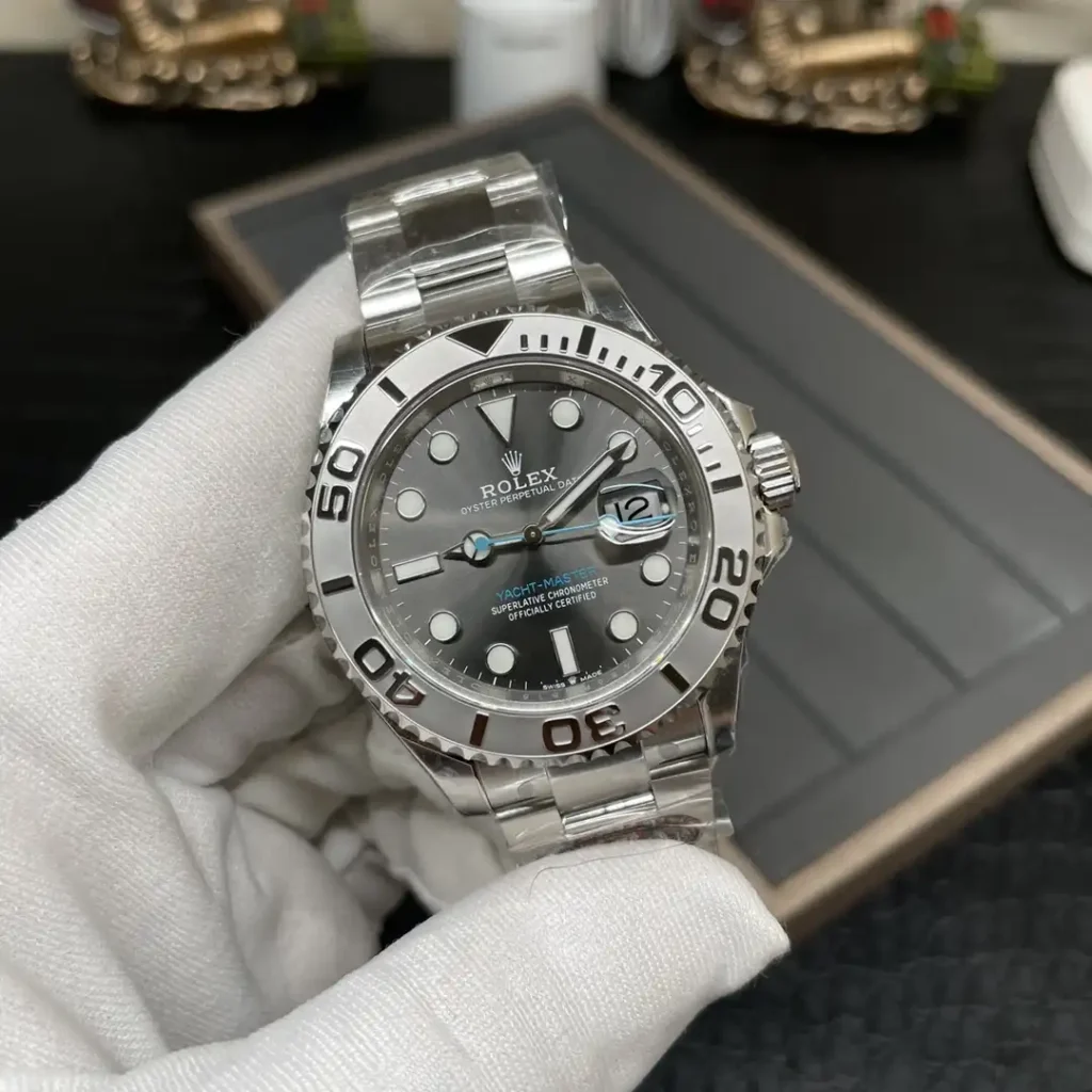 Super Clone Rolex Yacht-Master Rhodium Dial 126622 — bracelet detail