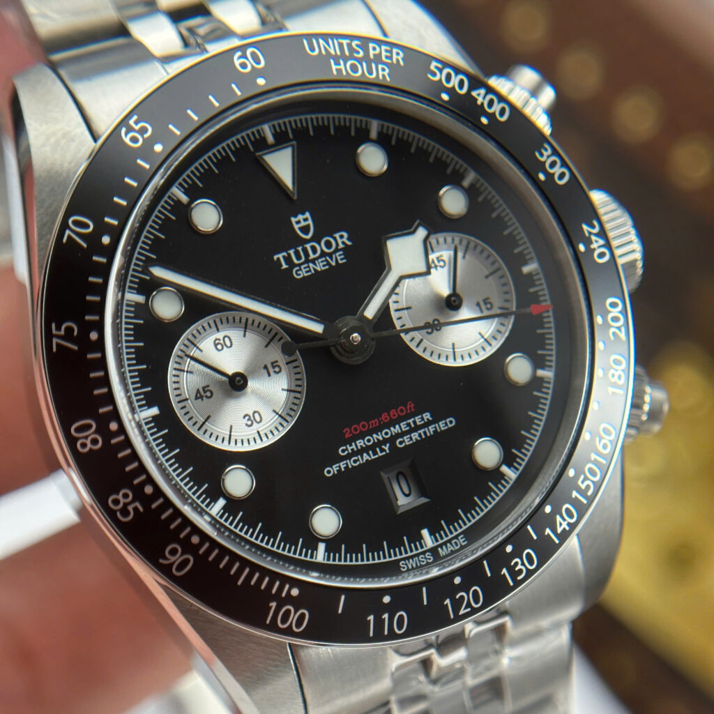 Super Clone Tudor Black Bay Chrono M79360N-0013 41mm — case and bezel