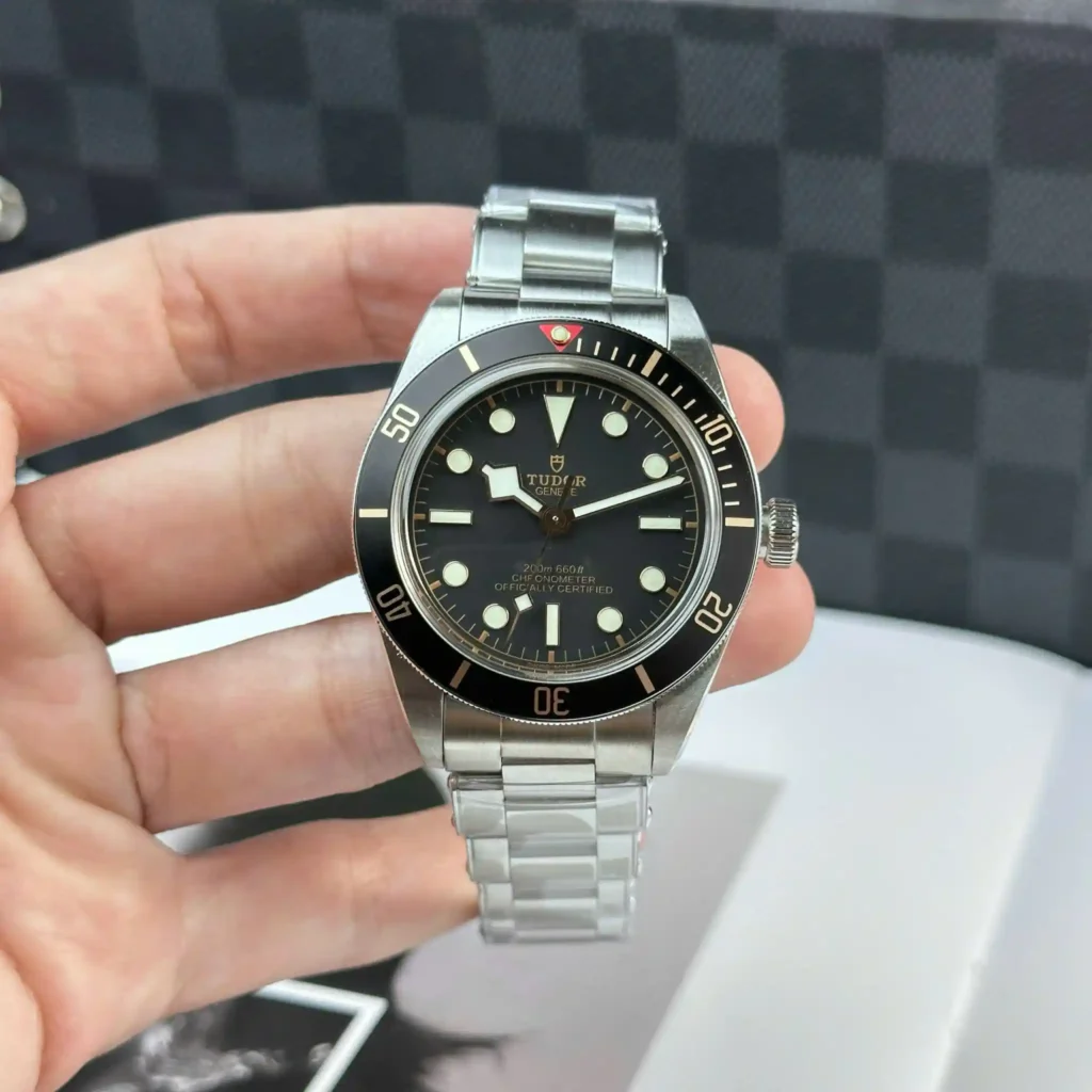 Super Clone Tudor Black Bay Fifty-Eight M79030N-0001 39mm Titanium — case and bezel