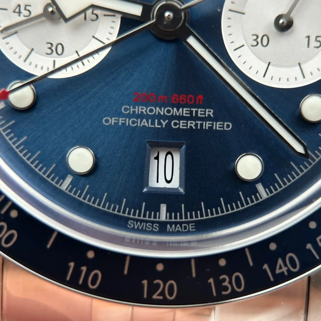 Super Clone Tudor Black Bay M79360B-0002 41mm — on leather display