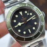 Super Clone Tudor Black Dial Titanium — clasp and links
