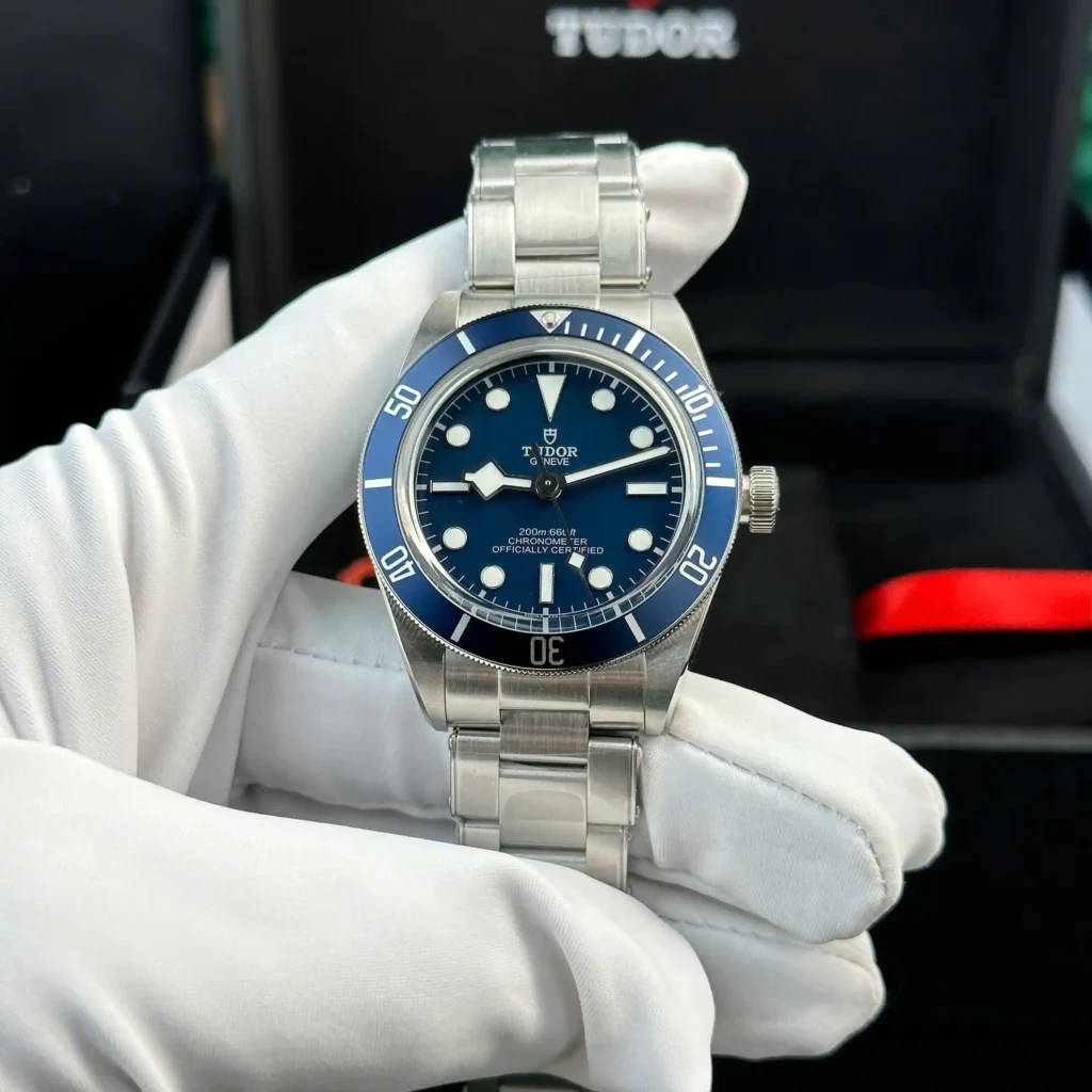 Super Clone Tudor 42mm Titanium — dial close-up