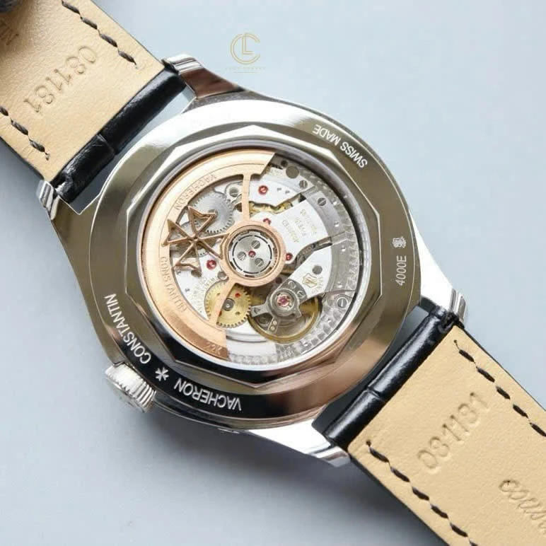 Super Clone Vacheron Constantin 40mm Steel — movement / caseback view