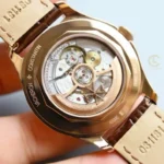 Super Clone Vacheron Constantin FiftySix Complete Calendar 4000E/000R-B065 41mm Rose Gold — movement / caseback view