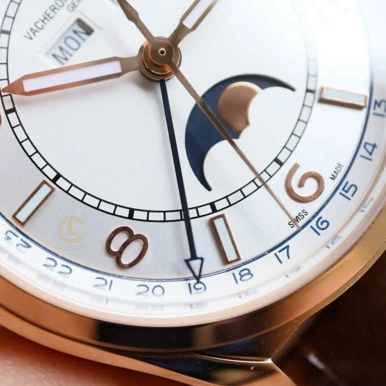 Super Clone Vacheron Constantin FiftySix Complete Calendar 4000E/000R-B438 40mm Rose Gold — side profile