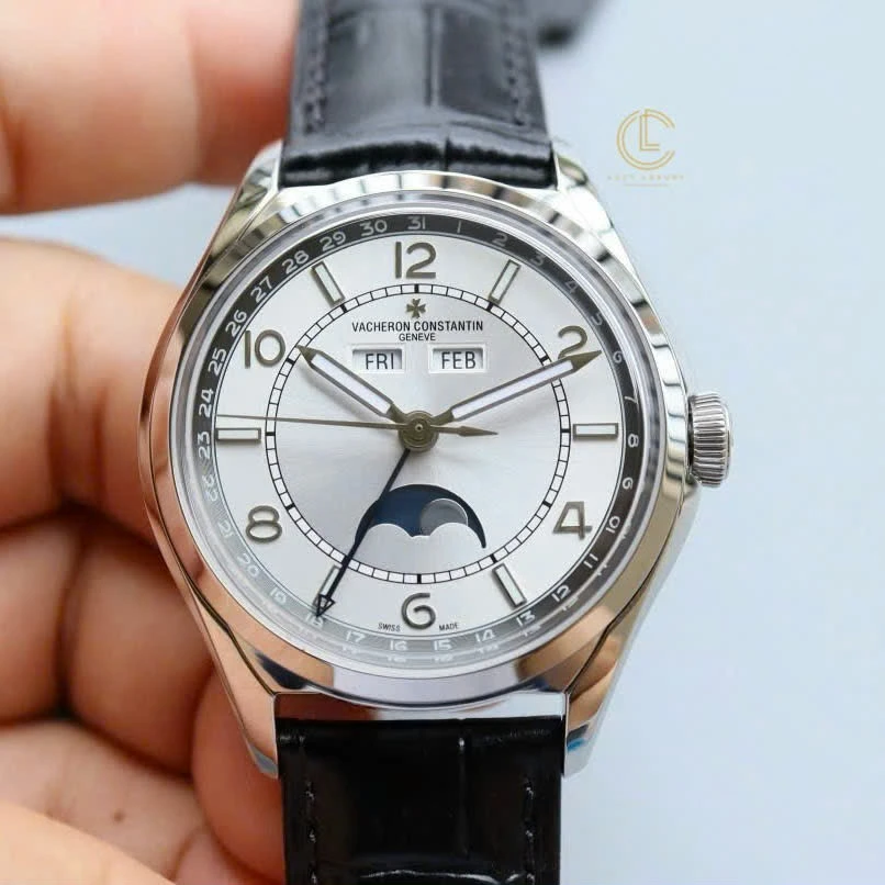 Super Clone Vacheron Constantin 40mm Steel — dial close-up