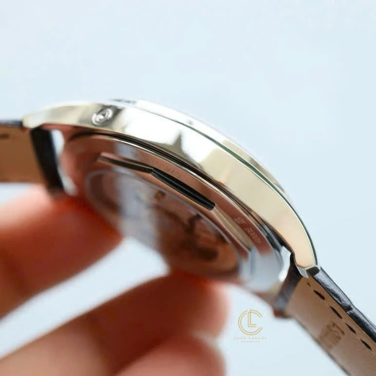 Super Clone Vacheron Constantin 40mm Steel — on leather display