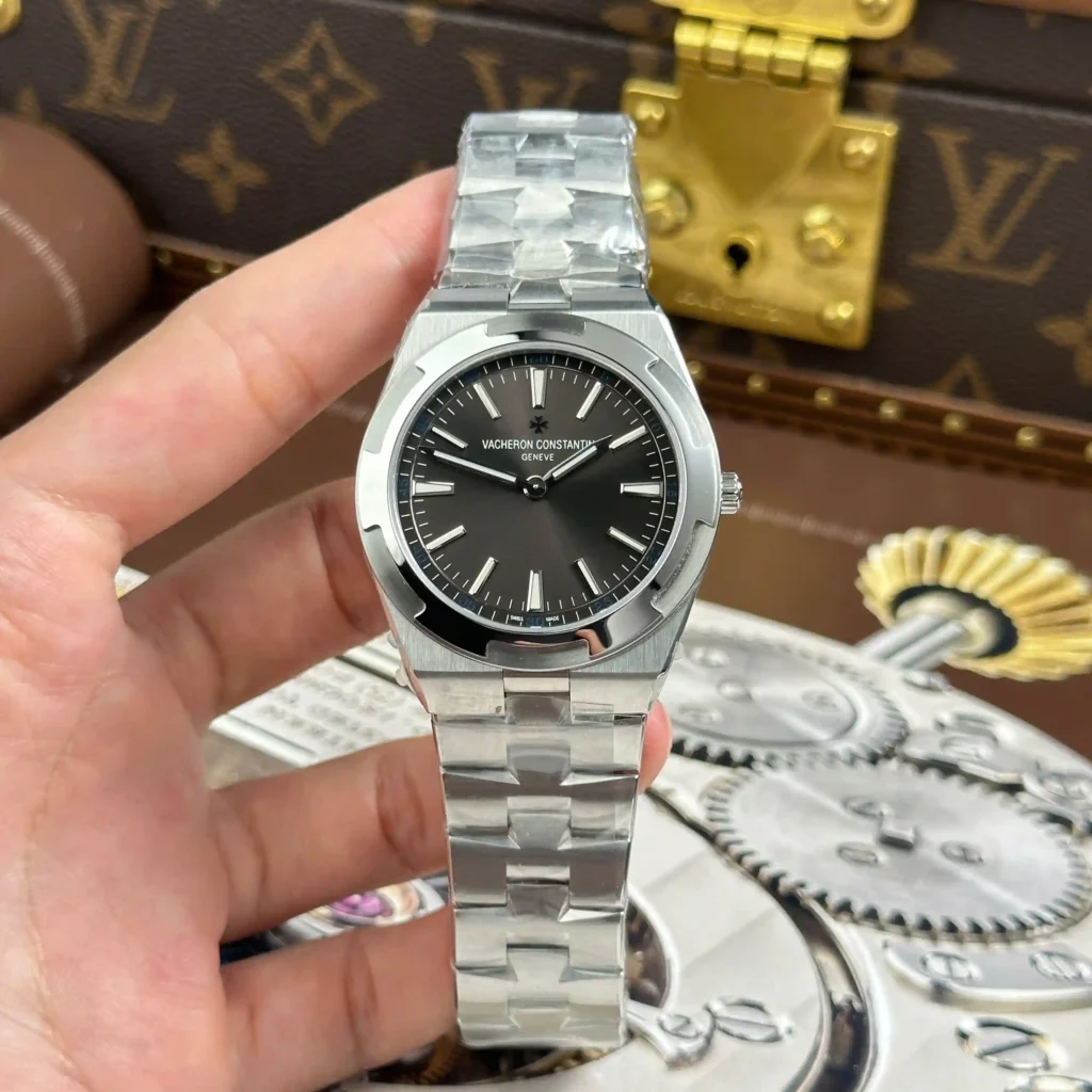 Super Clone Vacheron Constantin Steel — dial close-up