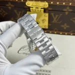 Super Clone Vacheron Constantin 41mm Steel — on leather display