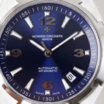 Super Clone Vacheron Constantin Overseas Blue Dial Number Roman 42mm – — dial close-up