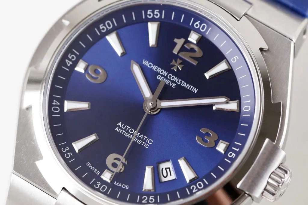 Super Clone Vacheron Constantin Overseas Blue Dial Number Roman 42mm – — case and bezel
