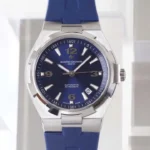 Super Clone Vacheron Constantin Overseas Blue Dial Number Roman 42mm – — on leather display