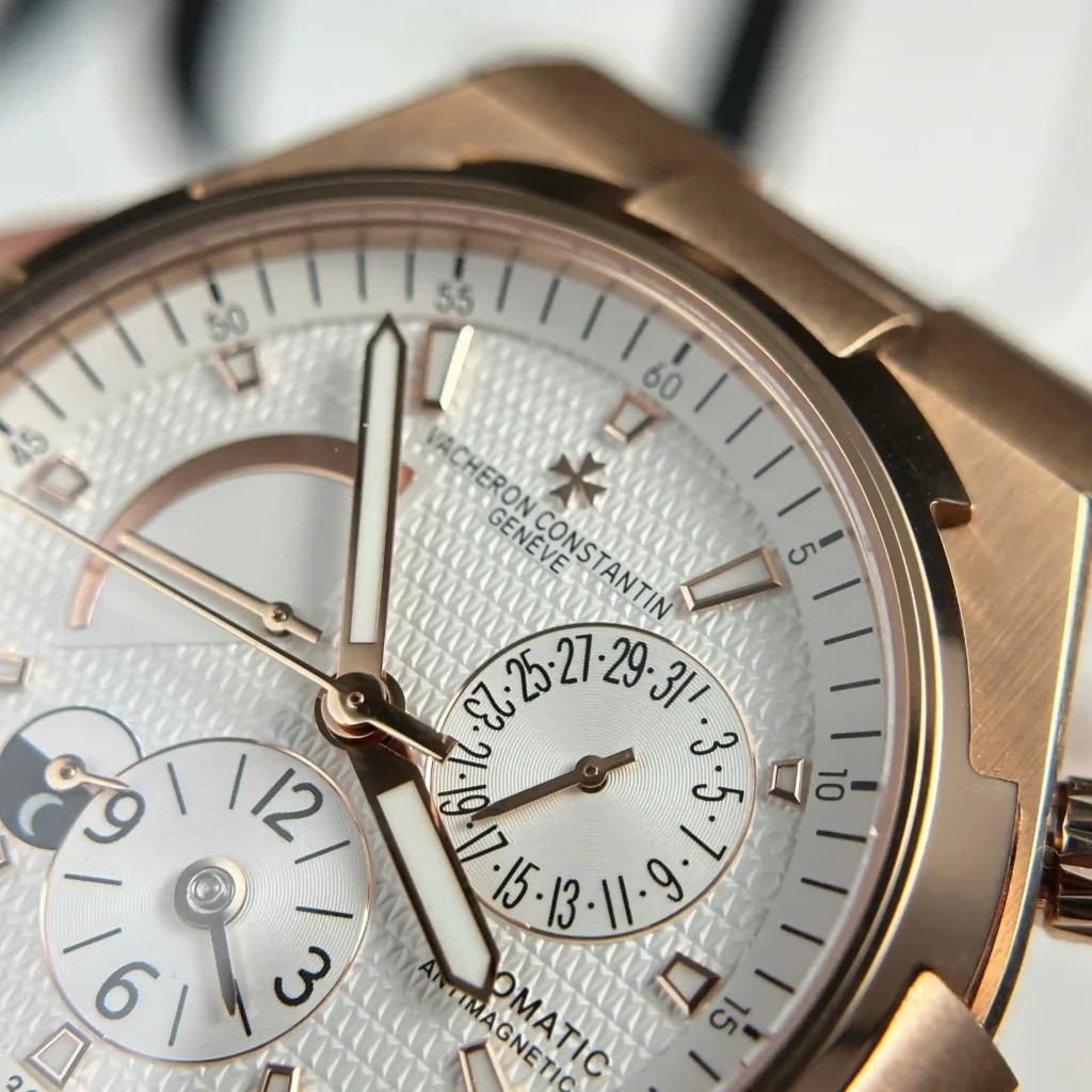 Super Clone Vacheron Constantin Overseas Dual Time 47450 42mm White Dial — view 10