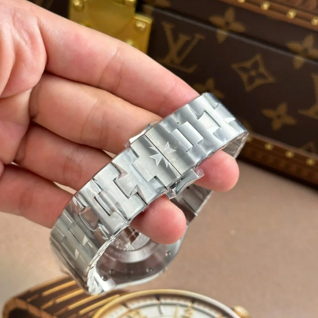 Super Clone Vacheron Constantin 42mm Steel — movement / caseback view