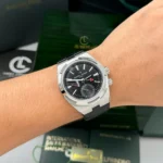 Super Clone Vacheron Constantin Overseas Dual Time 7900V 41mm Black Dial Steel — view 11