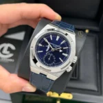 Super Clone Vacheron Constantin Overseas Dual Time 7900V 41mm Blue Dial — bracelet detail