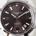 Super Clone Vacheron Constantin Overseas Gray Dial Number Roman 42mm — dial close-up