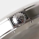 Super Clone Vacheron Constantin Overseas Gray Dial Number Roman 42mm — on leather display