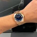 Super Clone Vacheron Constantin Overseas Rose Gold 4500V/110R-B705 41mm Blue Dial — view 10