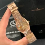 Super Clone Vacheron Constantin Overseas Rose Gold 4500V/110R-B705 41mm Blue Dial — movement / caseback view