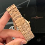 Super Clone Vacheron Constantin Overseas Rose Gold 4500V/110R-B705 41mm Blue Dial — view 9